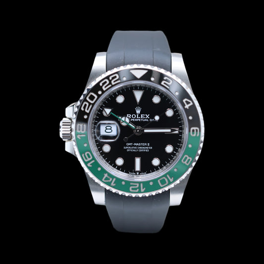 RLX - GMT-Master Green & Black Dial with Date Display (Master Lock Strap)