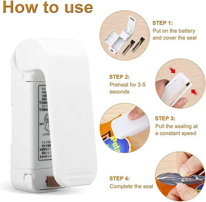 Portable Hand-Press Heat Sealing Machine for Snacks