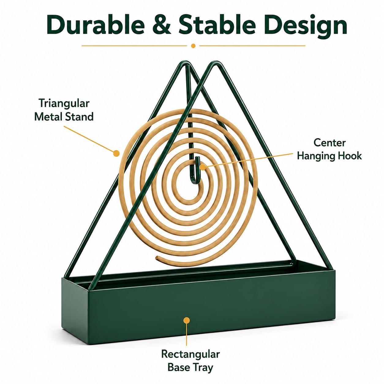 Triangular Mosquito Coil Holder