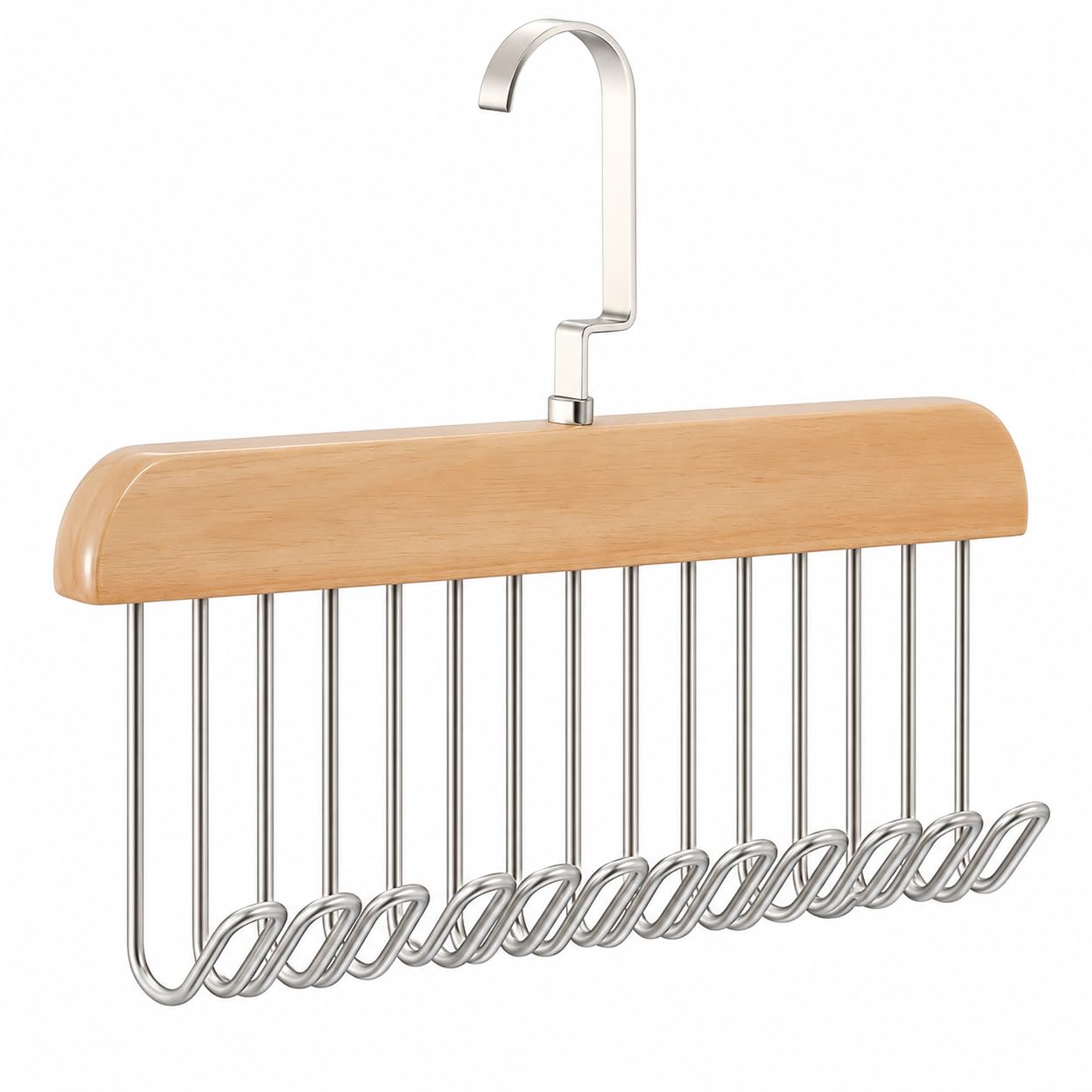 Wooden 8-Hook Storage Hanger