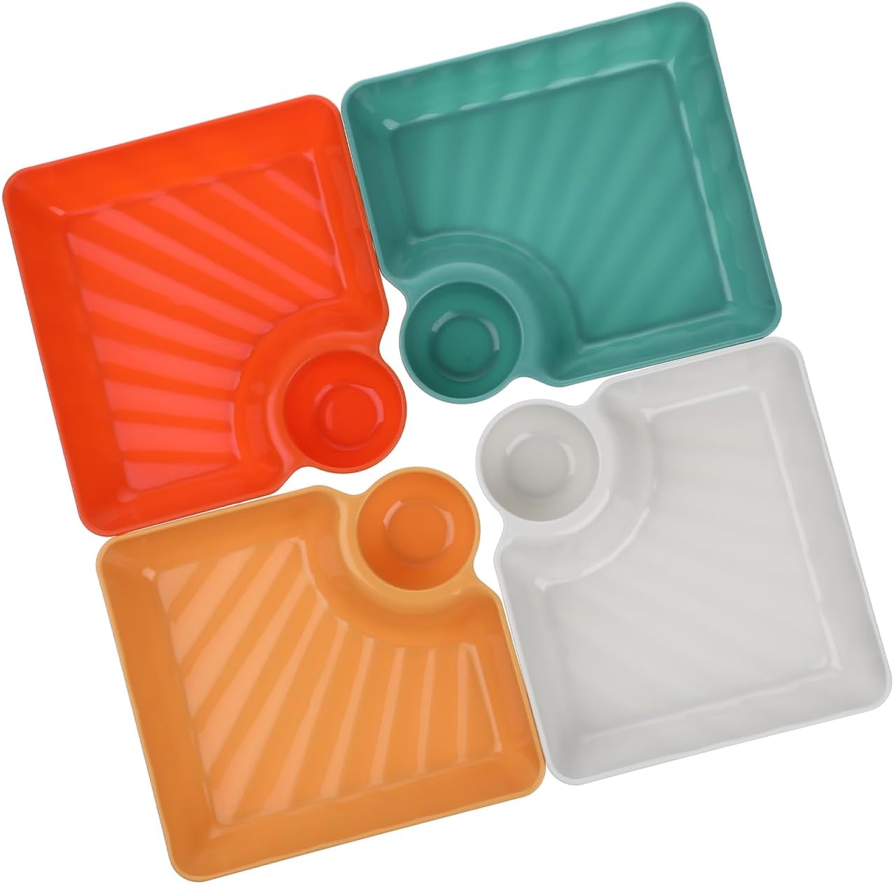 4-Piece Snack Plate Set