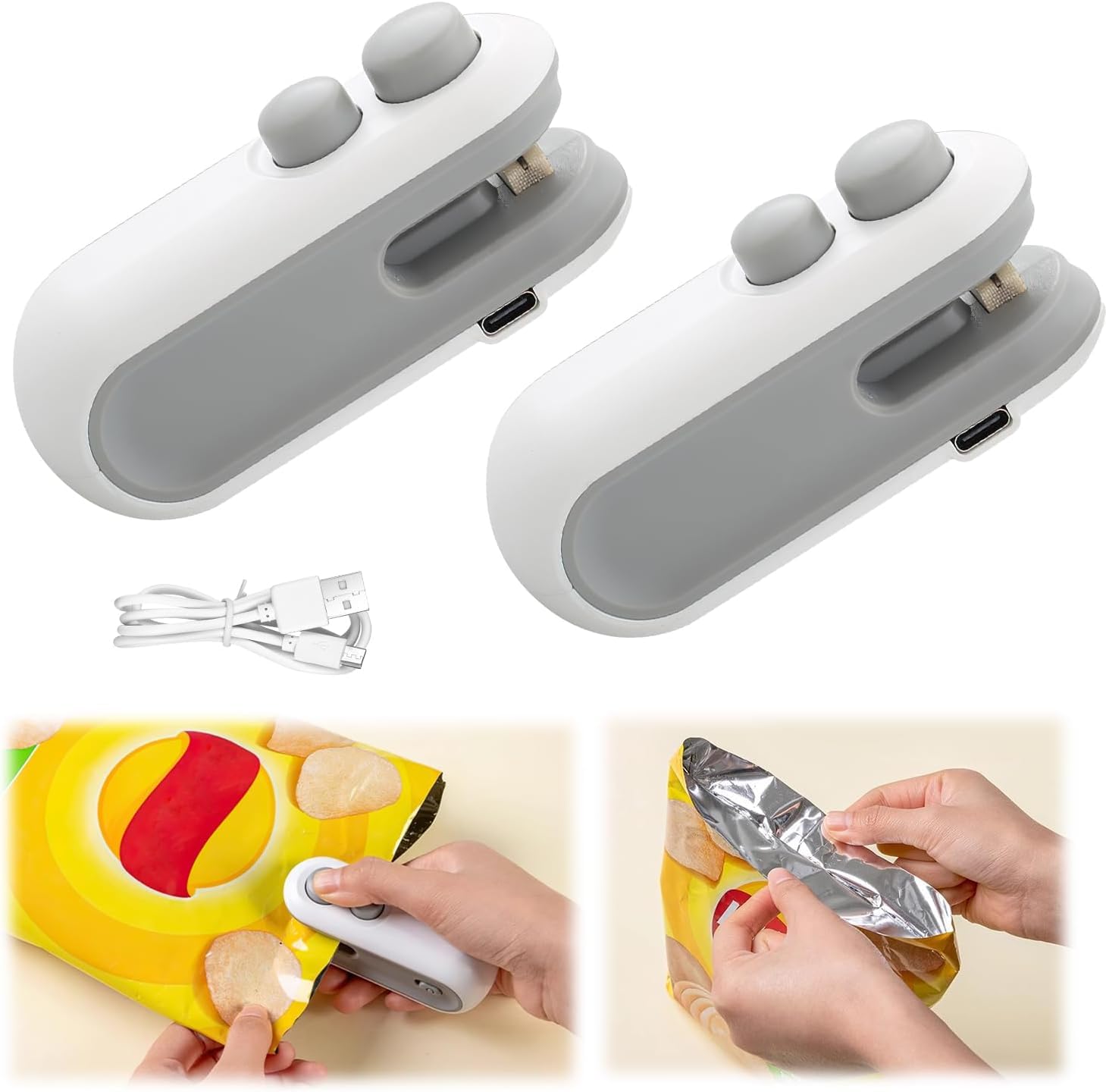 2-in-1 Portable Bag Sealer & Cutter