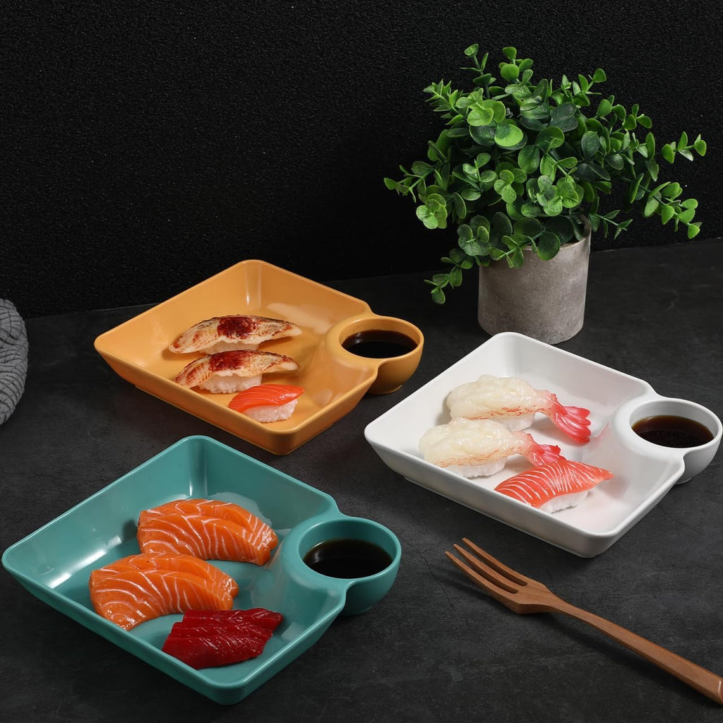 4-Piece Snack Plate Set