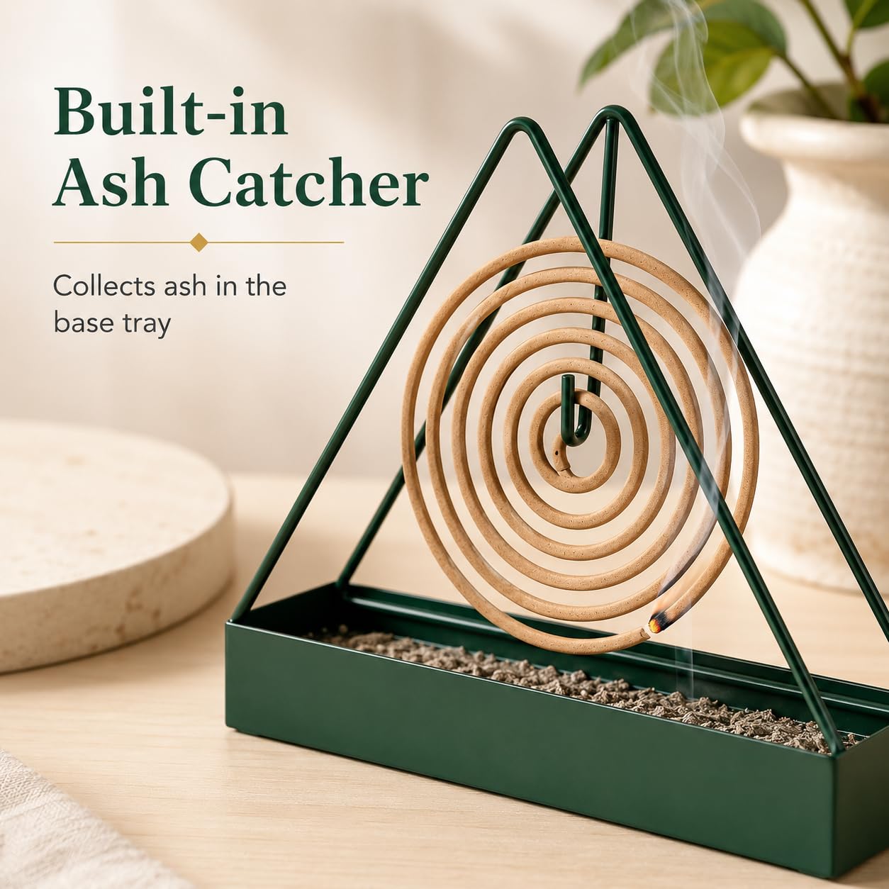 Triangular Mosquito Coil Holder