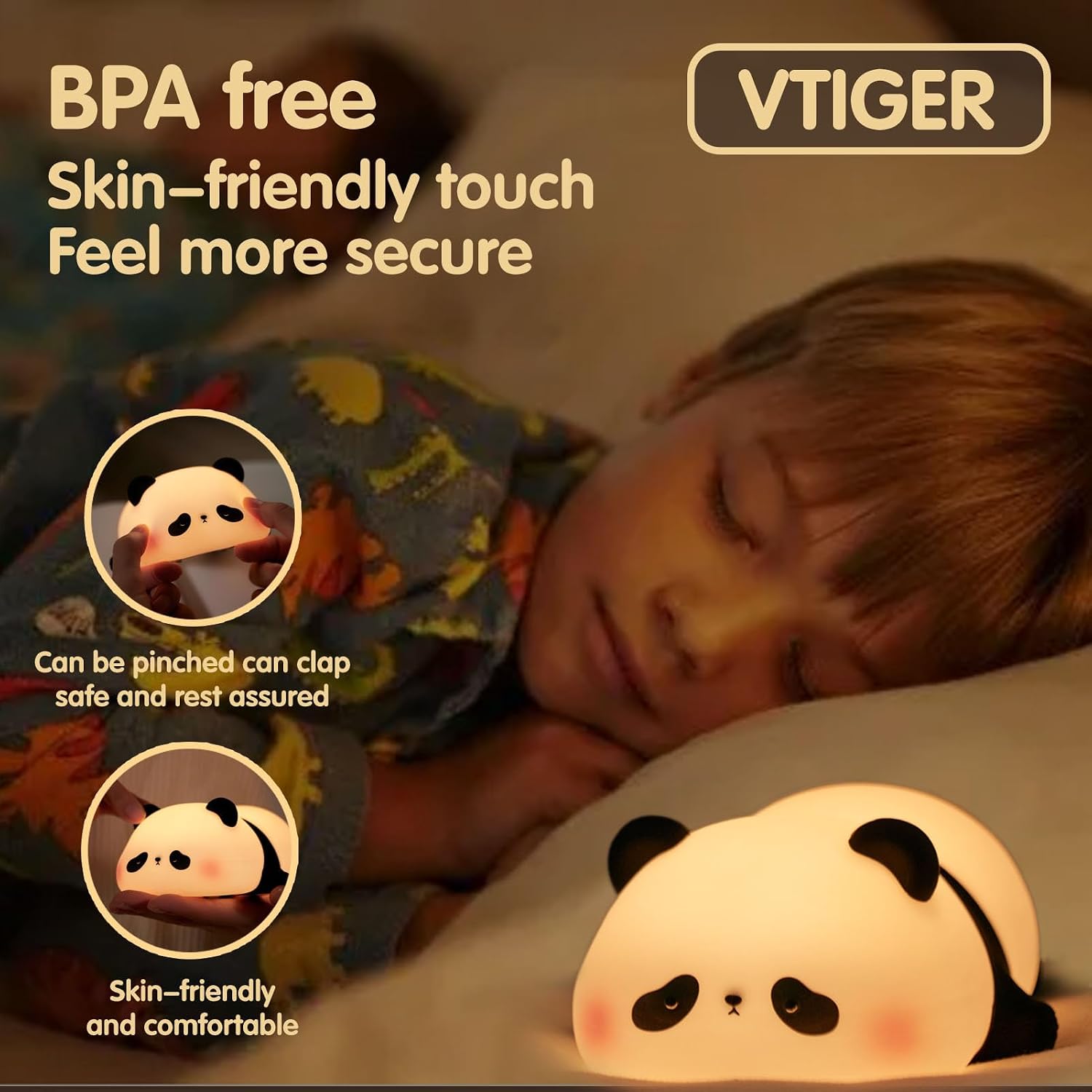 Soft Silicone Panda Night Lamp