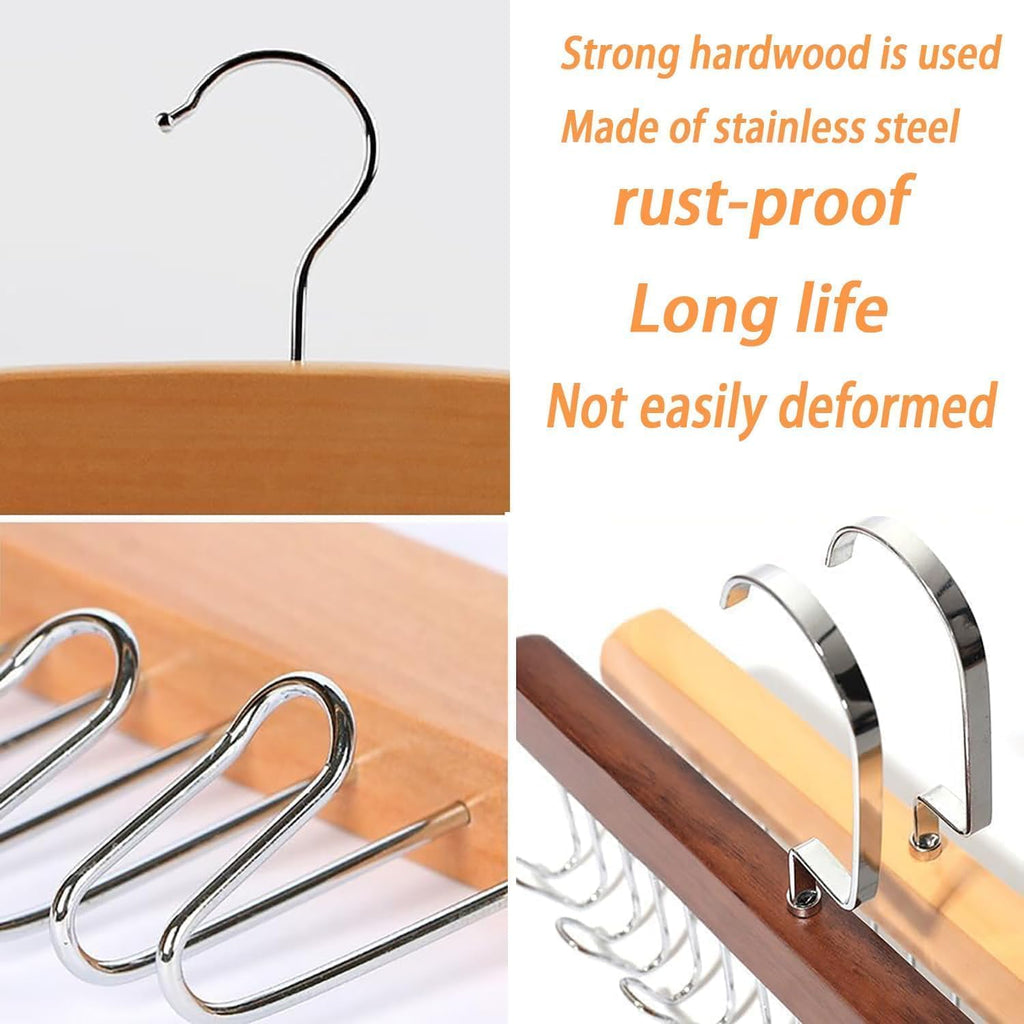 Wooden 8-Hook Storage Hanger
