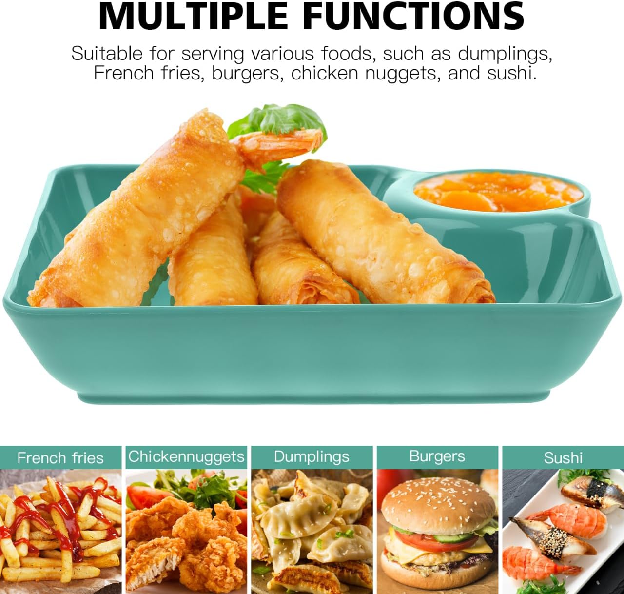 4-Piece Snack Plate Set