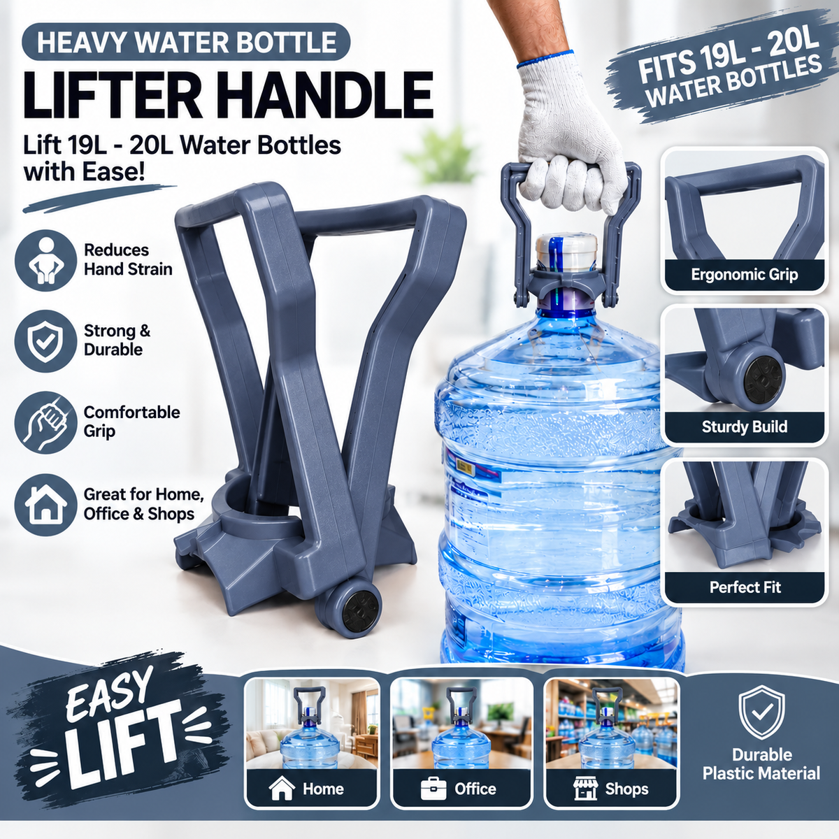 Heavy Water Bottle Lifter Handle