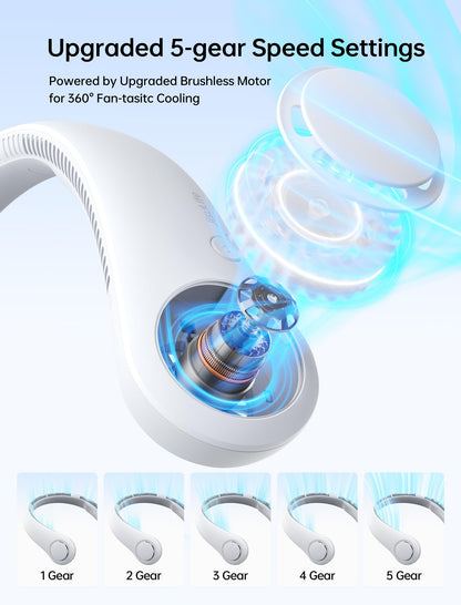 Portable Rechargeable Neck Fan for Cooling
