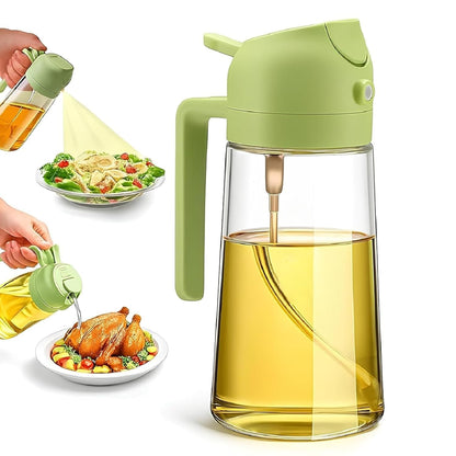 2 in 1 Oil Sprayer and Dispenser Bottle - 500ml