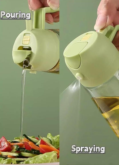 2 in 1 Oil Sprayer and Dispenser Bottle - 500ml