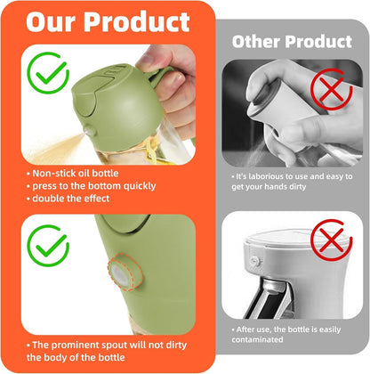 2 in 1 Oil Sprayer and Dispenser Bottle - 500ml