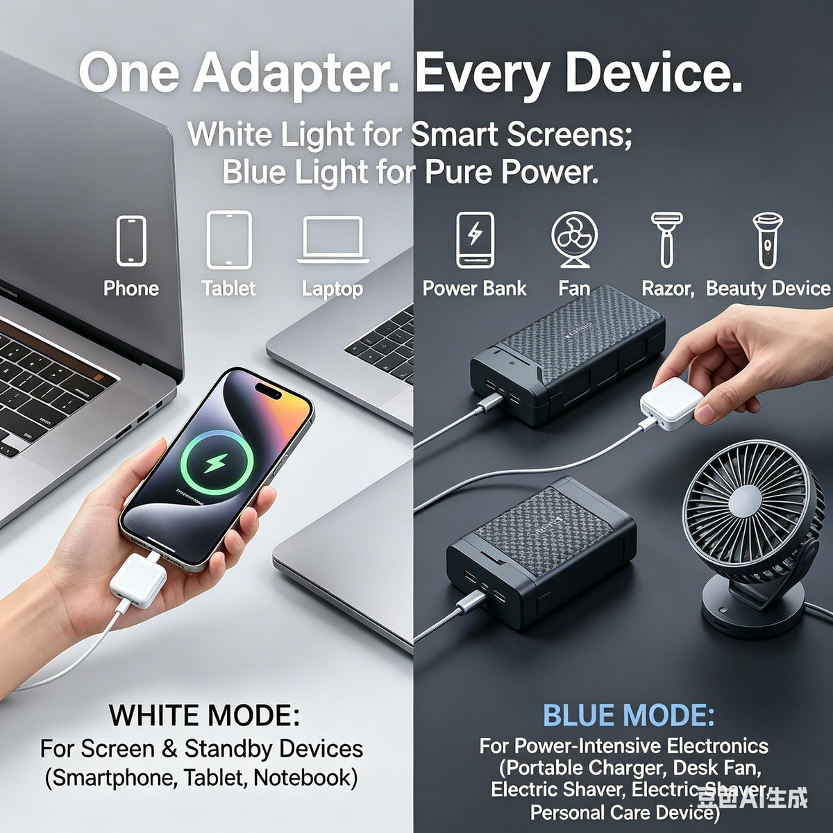 Auto Power-Off Fast Charging Adapter