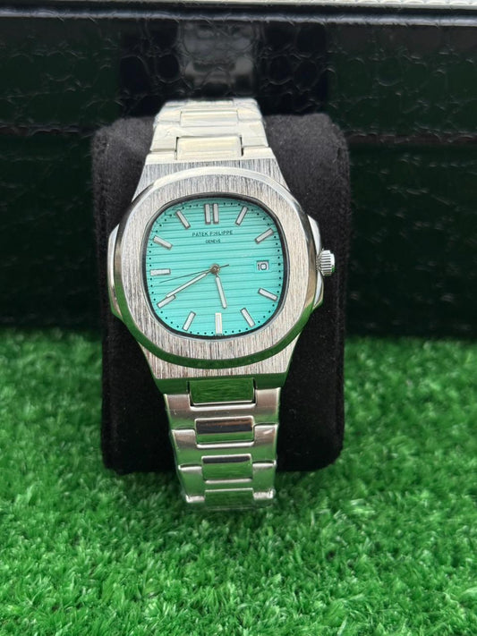 PP - Tiffany Blue Nautilus Style - Luxury Steel Watch