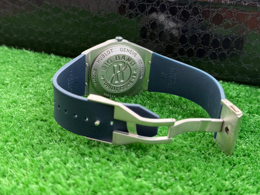 HB - Datejust Skeleton Blue Dial Diamond Cut Watch – Blue Strap With Master Lock