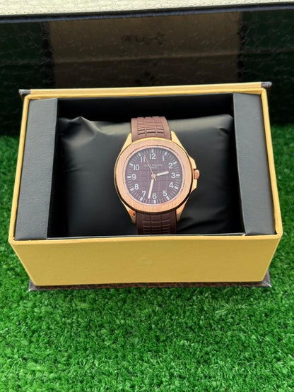PP Aquanaut Brown Rose Gold Men's Watch