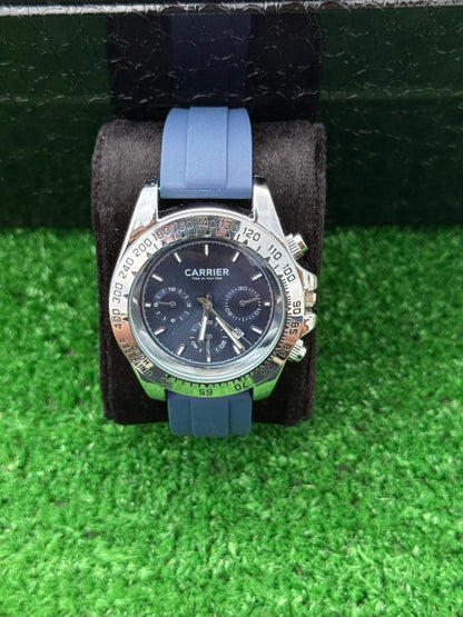 Carrier – Chronograph | Rotating Bezel | Blue Strap | Quartz Men's Watch