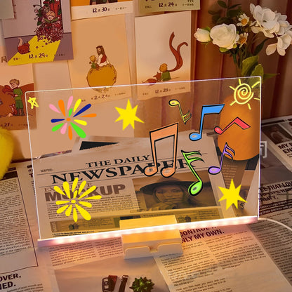 DIY LED Light-Up Writing Board (20x20cm)