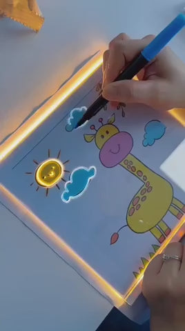 DIY LED Light-Up Writing Board (20x20cm)